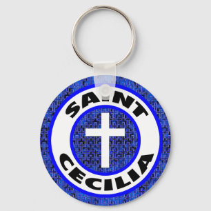 Saint Cecilia Keychain