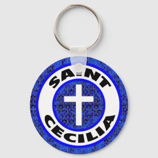 Saint Cecilia Keychain