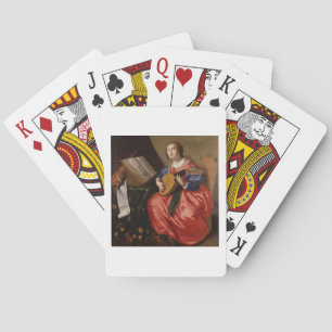 Saint Cecilia (oil on canvas) Playing Cards