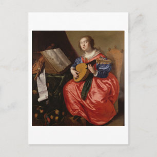 Saint Cecilia (oil on canvas) Postcard
