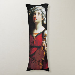 Saint Cecilia (St. Cecilia), Guido Reni Body Pillow