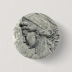 Saint Cecilia Virgin and martyr 1 Inch Round Button
