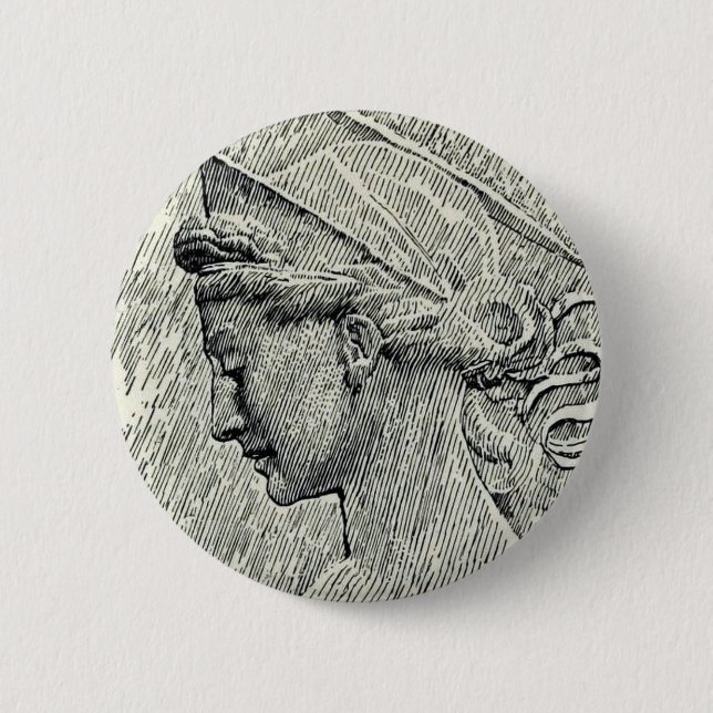 Saint Cecilia Virgin and martyr 2 Inch Round Button (Front)
