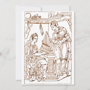 Saint Cecilia with Saint Catherine of Alexandria Invitation