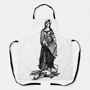 Saint Cecilia with violin by Raphael Apron