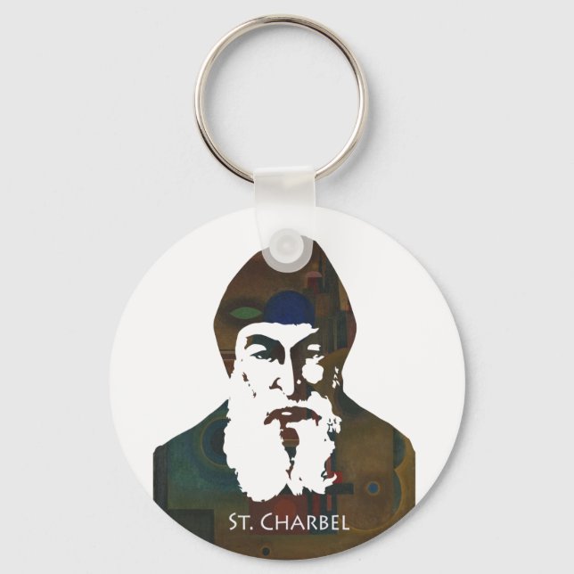 Saint Charbel  Keychain (Front)