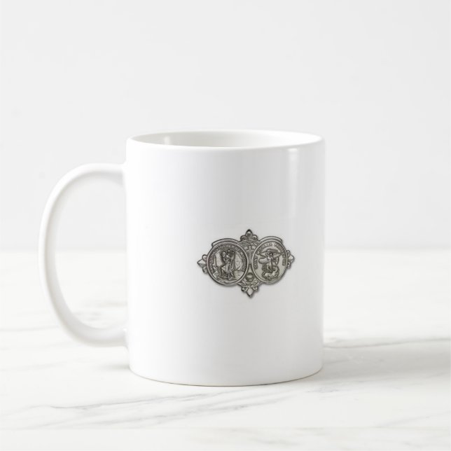 Saint Cheistopher avec la tasse de St Michael (Gauche)