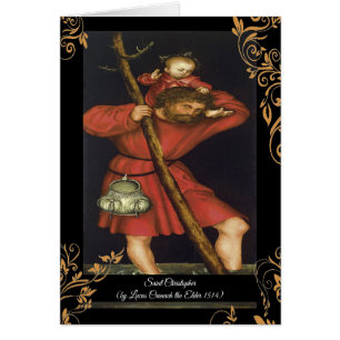 Saint Christopher avec le Christ enfant