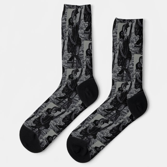 Saint Christopher by Titian  Socks (Left)