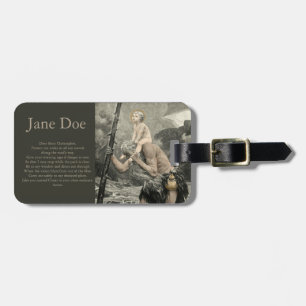 Saint Christopher Christ Travel Prayer Engraving Luggage Tag