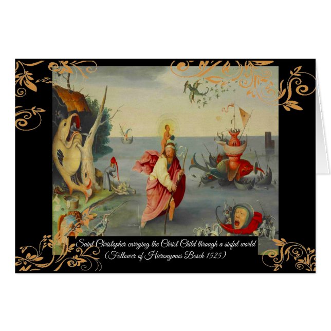 Saint Christopher Patron saint des voyageurs (Devant horizontal)