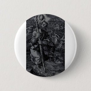 Saint Christopher venerated by Christians 2 Inch Round Button