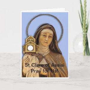 Saint Clare Assisi Card