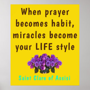 Saint Clare Assisi Poster