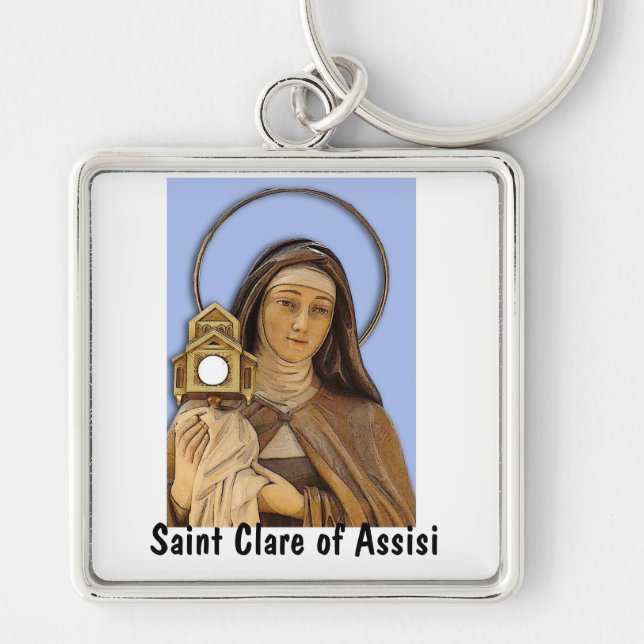 Saint Clare of Assisi Keychain (Front)