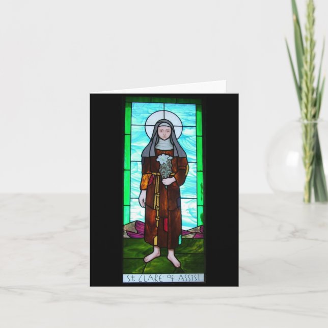 Saint Clare of Assisi notecard (Front)