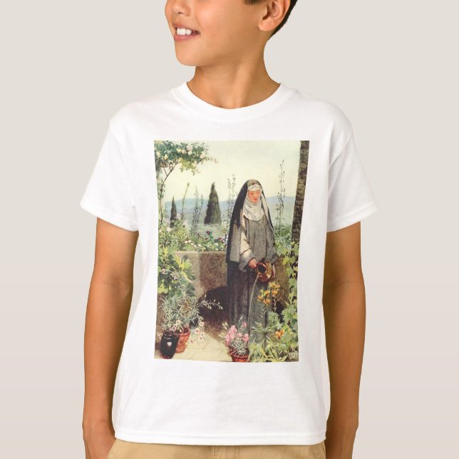 Saint Clare of Assisi: Patroness of Television T-Shirt (Front)