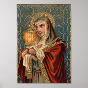 Saint Clare of Assisi Poster