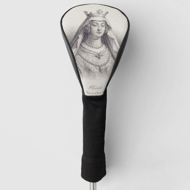 Saint Clotilde second wife of Clovis Golf Head Cover (Front)