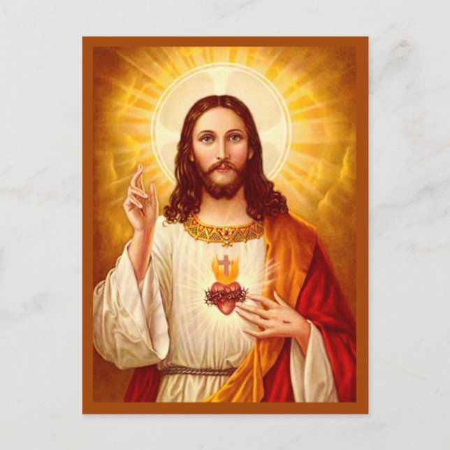 Saint-Cœur de Jésus-Christ Carte postale (Devant)