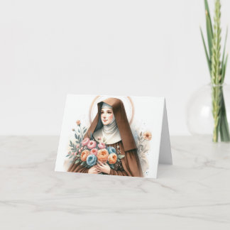 Saint Colette-Saint of Infertility Card