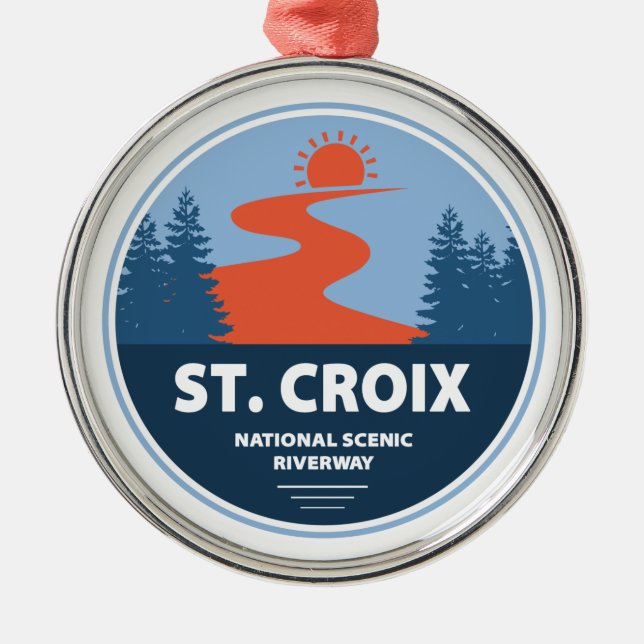Saint Croix National Scenic Riverway Metal Ornament (Front)