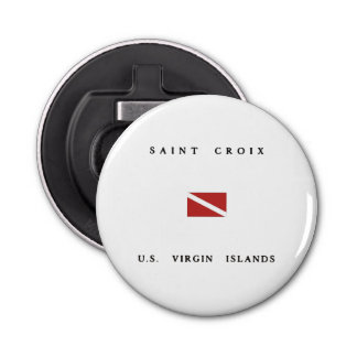 Saint Croix Scuba Dive Flag Bottle Opener