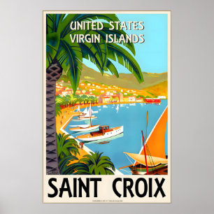 Saint Croix U S Virgin Islands Caribbean West Poster