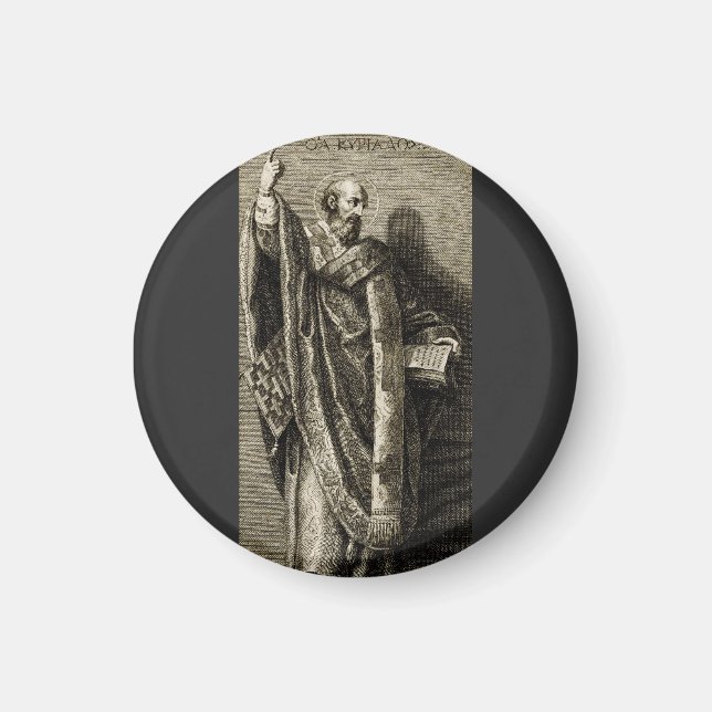Saint Cyril of Jerusalem Confessor Magnet (Front)