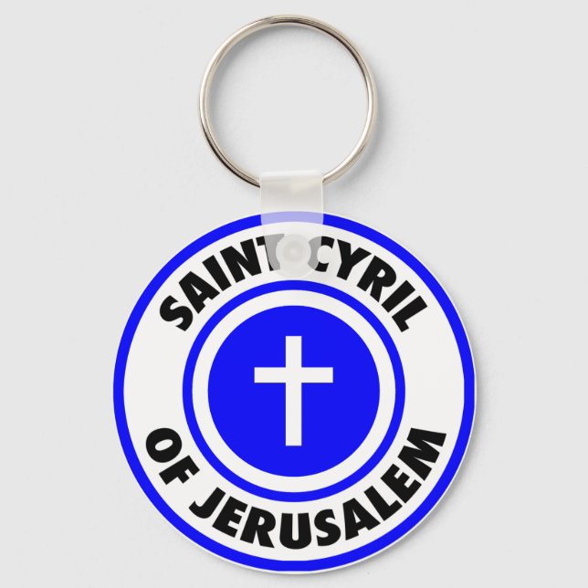 Saint Cyril of Jerusalem Keychain (Front)