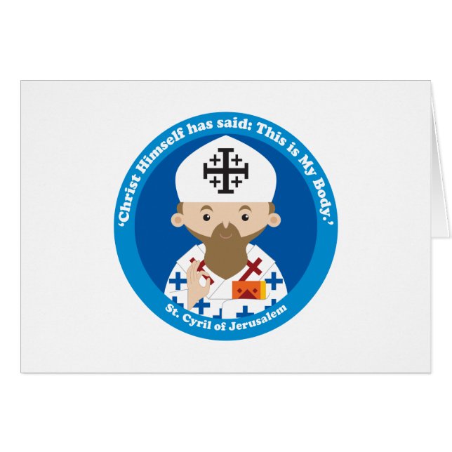 Saint Cyrille de Jérusalem (Devant horizontal)