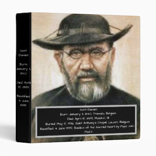 Saint Damien 3 Ring Binder