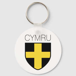 Saint David Badge (Wales/ Cymru) Keychain