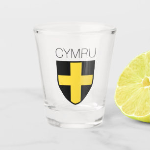 Saint David Badge (Wales/ Cymru) Shot Glass