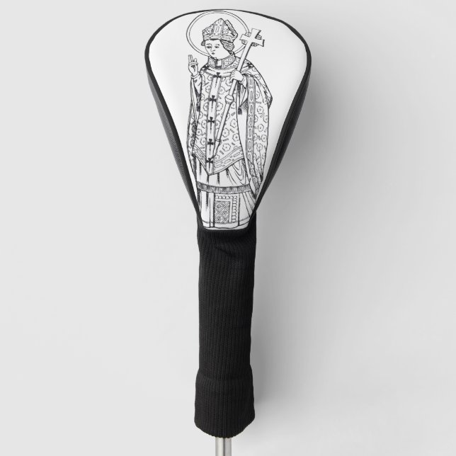 Saint Deiniol Abbot and Bishop Golf Head Cover (Front)