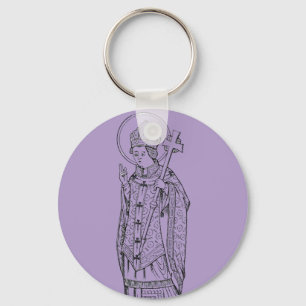 Saint Deiniol Abbot and Bishop Keychain