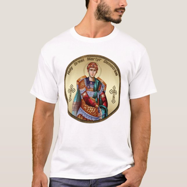 Saint Demetrius icon 2 T-Shirt (Front)
