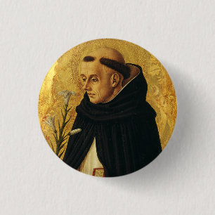 Saint Dominic by Carlo Crivelli 1 Inch Round Button