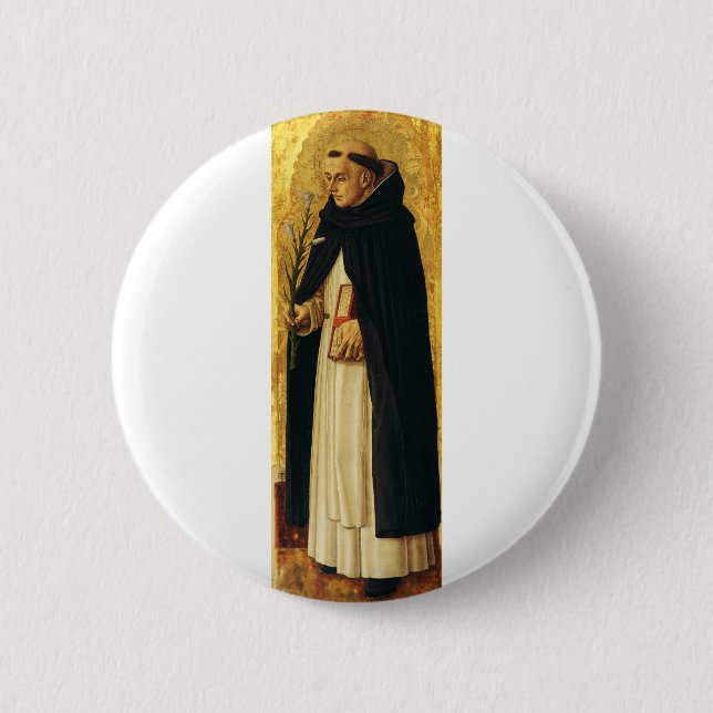 Saint Dominic by Carlo Crivelli 2 Inch Round Button (Front)