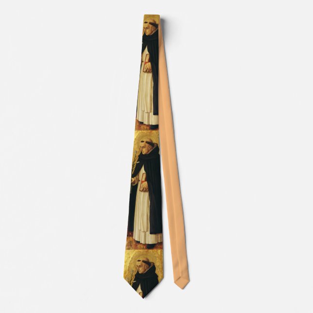 Saint Dominic by Carlo Crivelli Tie (Front)