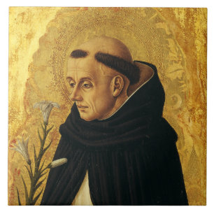 Saint Dominic by Carlo Crivelli Tile