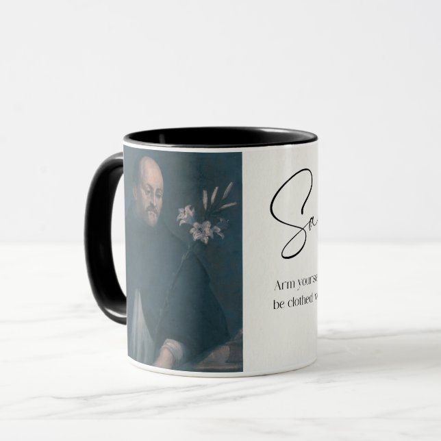 Saint Dominic, Catholic Saint Coffee Mug (Front Left)