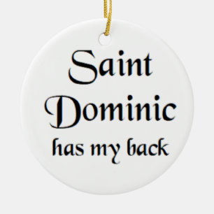 saint dominic ceramic ornament