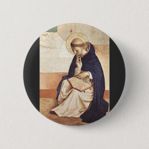 Saint Dominic de Guzman by Fra Angelico 2 Inch Round Button
