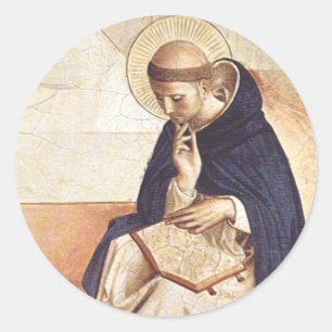Saint Dominic de Guzman by Fra Angelico Classic Round Sticker
