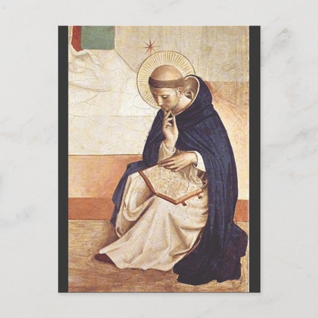 Saint Dominic de Guzman by Fra Angelico Holiday Postcard (Front)