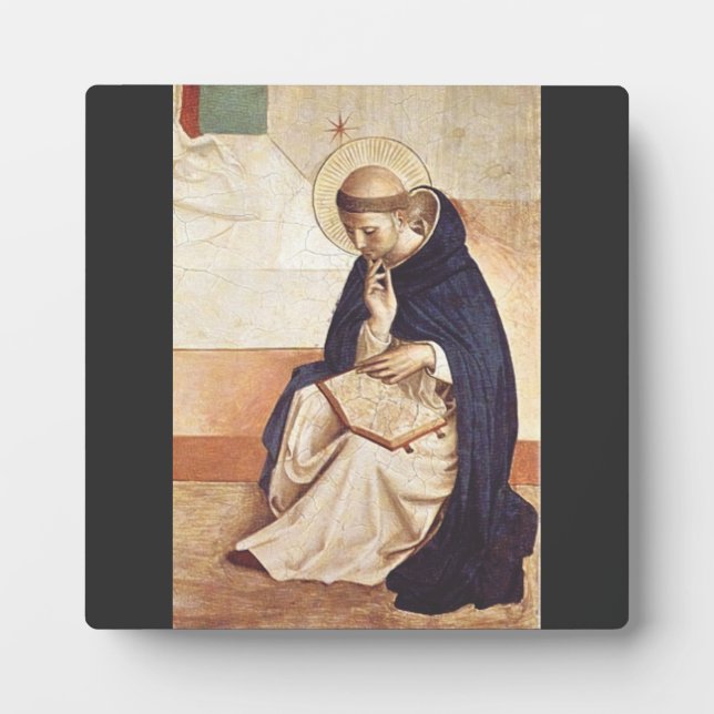 Saint Dominic de Guzman by Fra Angelico Plaque (Front)