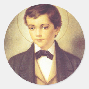 Saint Dominic Savio student of John Bosco Classic Round Sticker