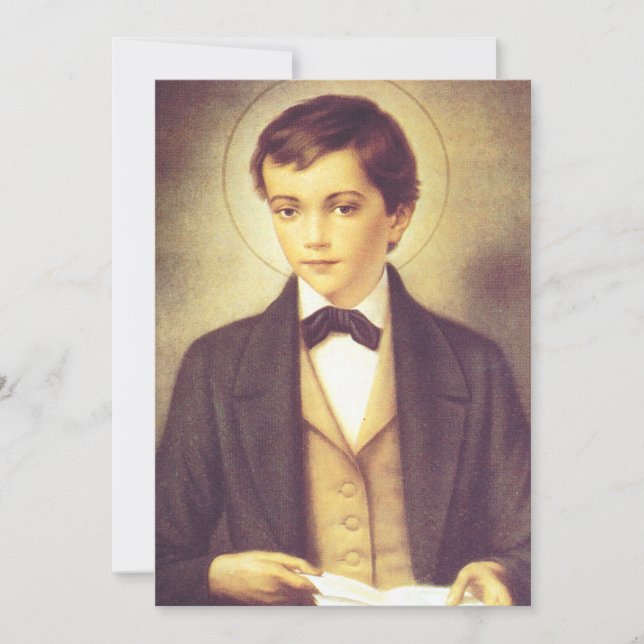 Saint Dominic Savio student of John Bosco Invitation (Front)