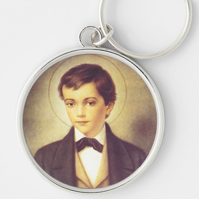 Saint Dominic Savio student of John Bosco Keychain (Front)